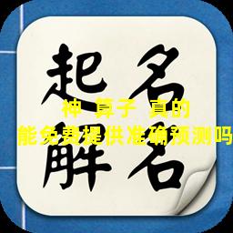 神  算子  真的能免费提供准确预测吗